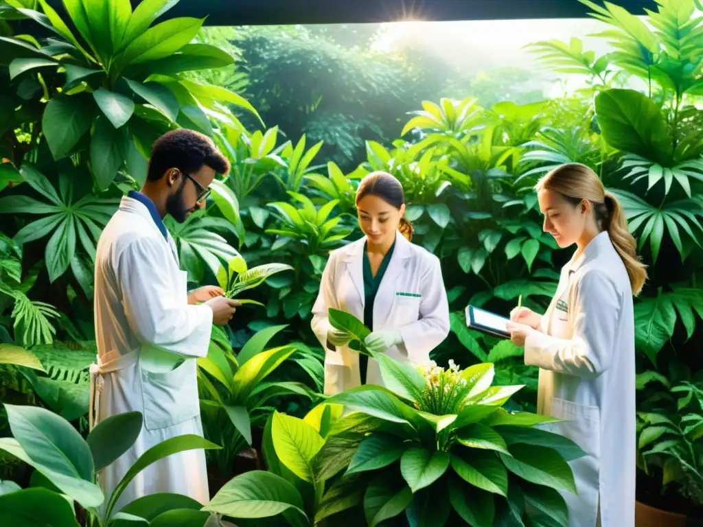 Exploración en jardín botánico, farmacognosia plantas medicinales enfermedades autoinmunes