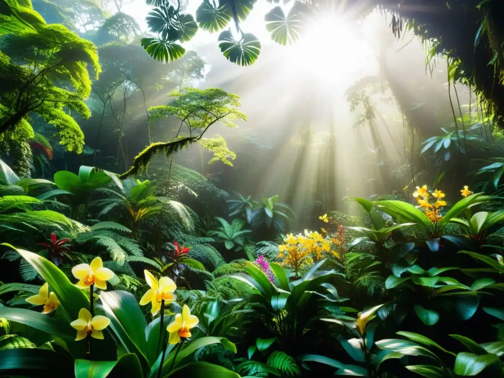 Resiliencia de plantas medicinales en exuberante bosque lluvioso, con diversidad de especies en su hábitat natural